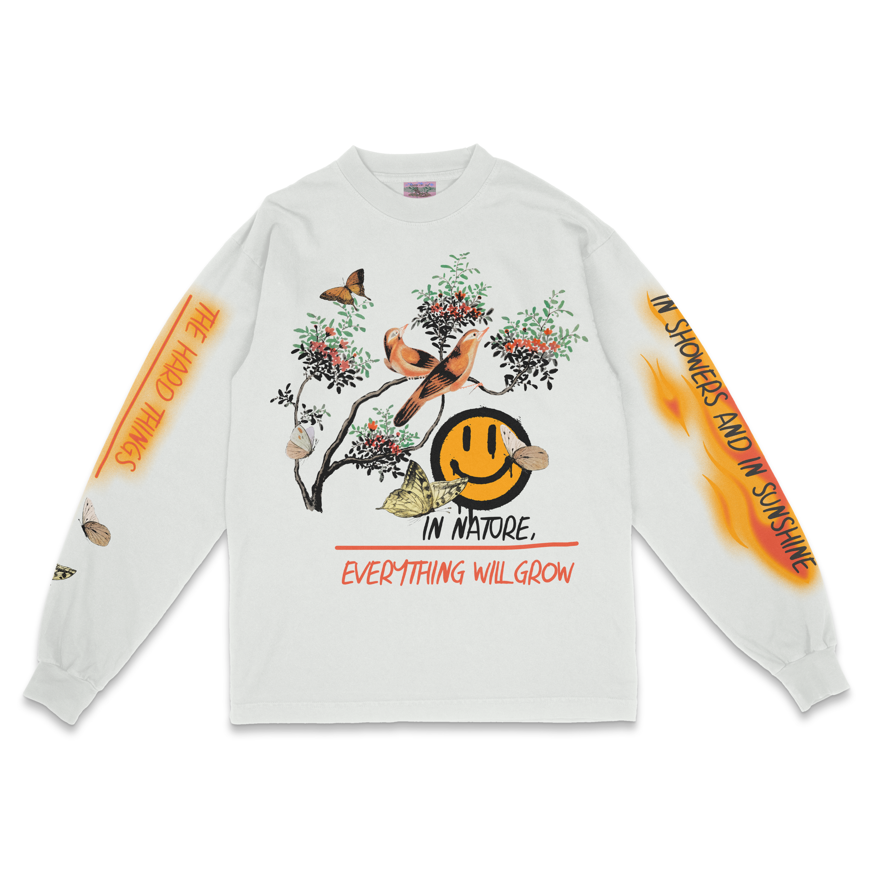 Everything Will Grow White Long Sleeve