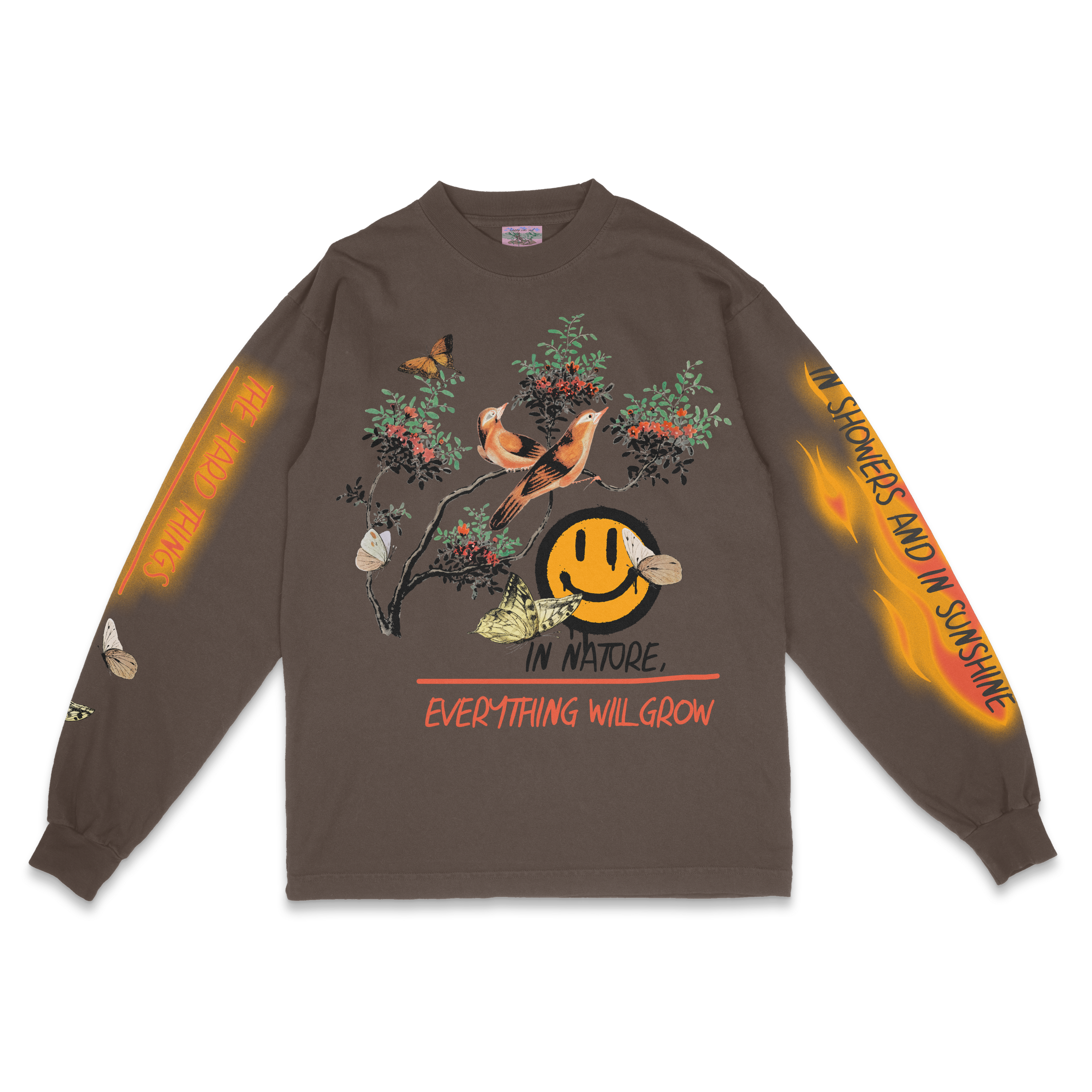 Everything Will Grow Brown Long Sleeve